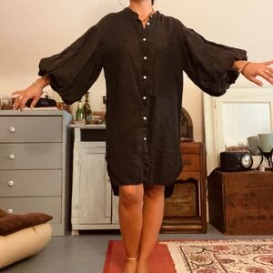 MR MOOD Black Button-Up Shirt